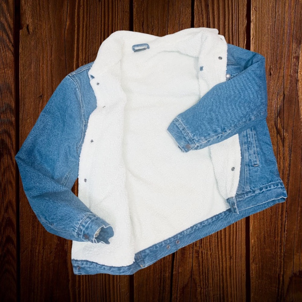 Ryker Sherpa Lining Rugged Denim Jacket • Men's Medium - Picture 6 of 6